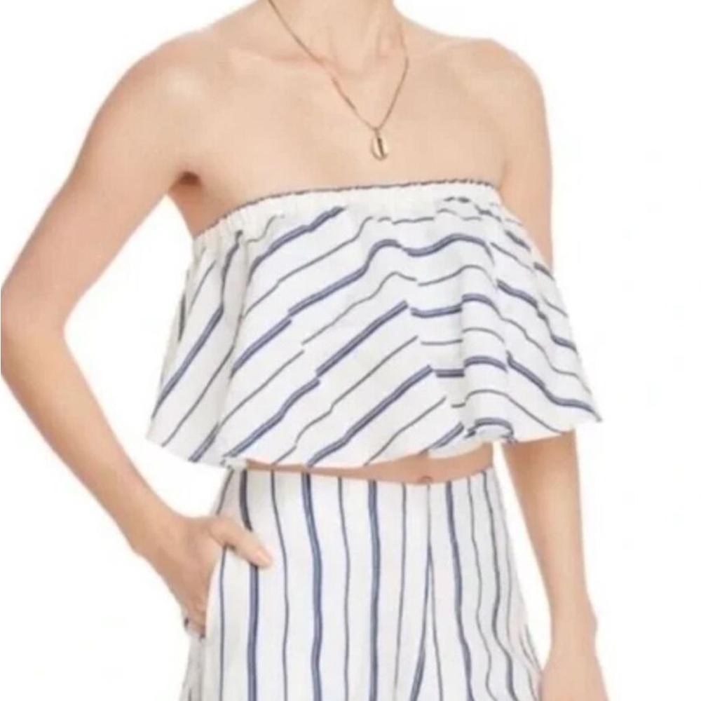 Helen Owen x Aqua Tube Top Crop Top